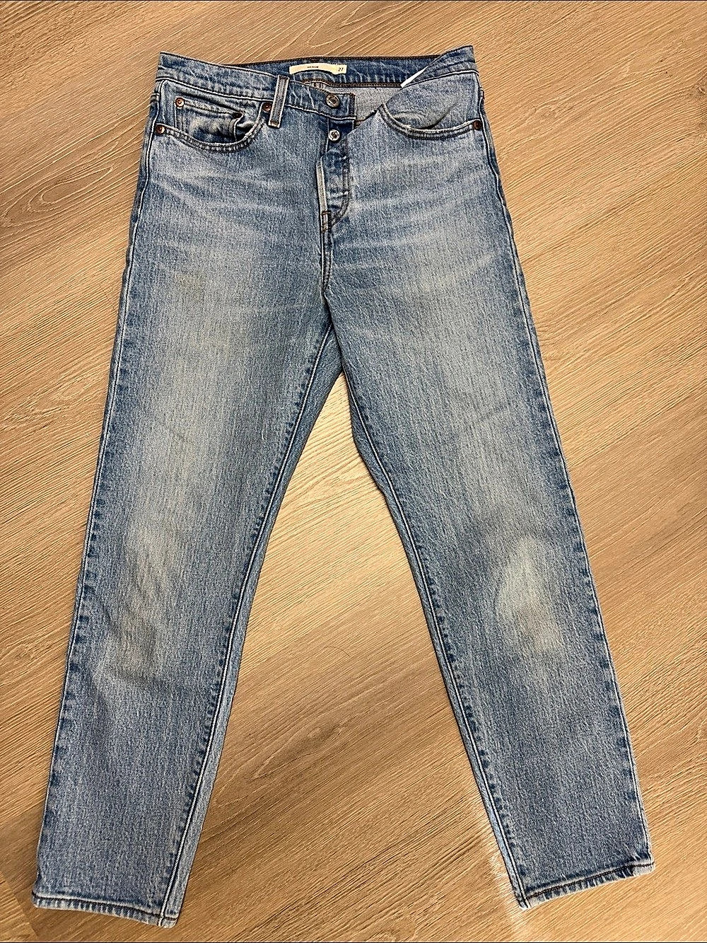 Wedgie Straight Leg Jeans Waist 27 Blue